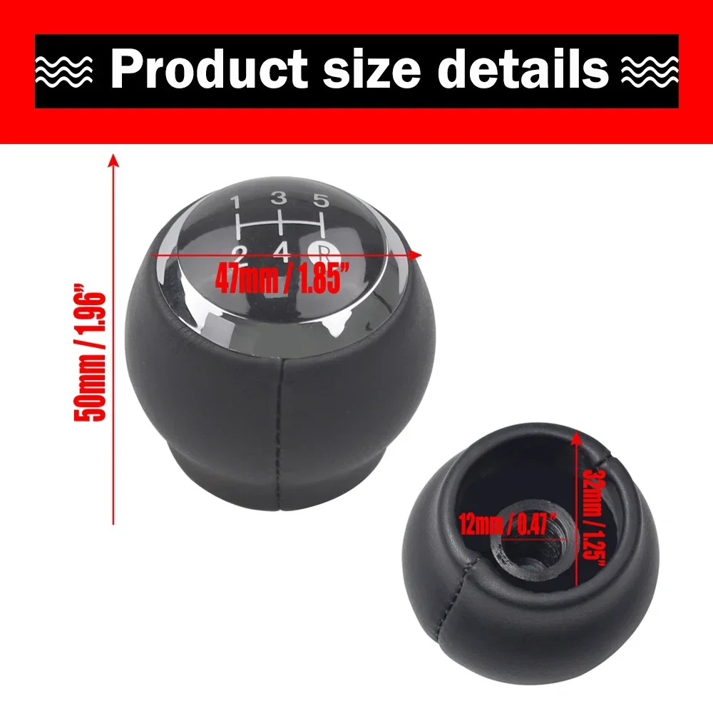 5/6 Speed Car Gear Shift Knob Lever Shifter Stick Handball For Toyota Yaris II 2 MK2 2005-2011 Boot Cover Accessories