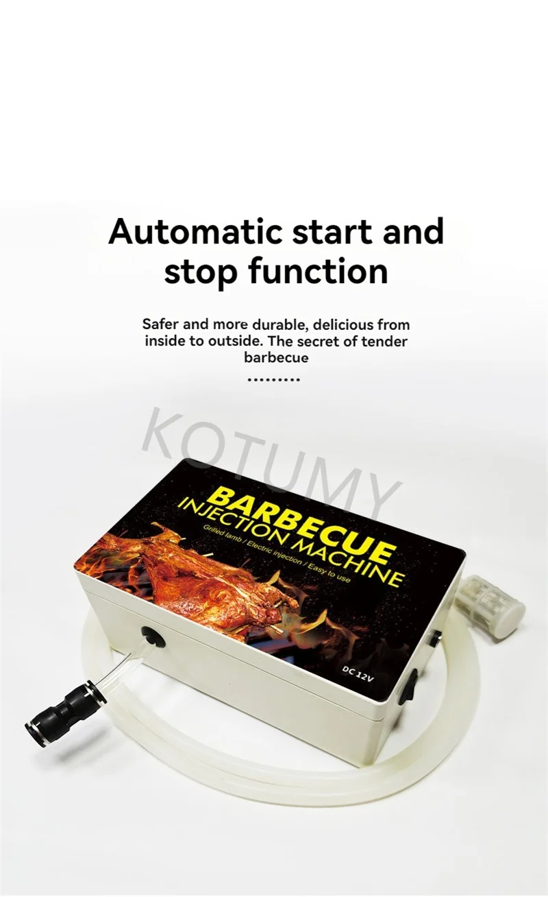 Electric Meat Brine Injector Adjustable Pressure Equipment For Bacon Ham Marinating Uniform Marinade Injection Mass Production