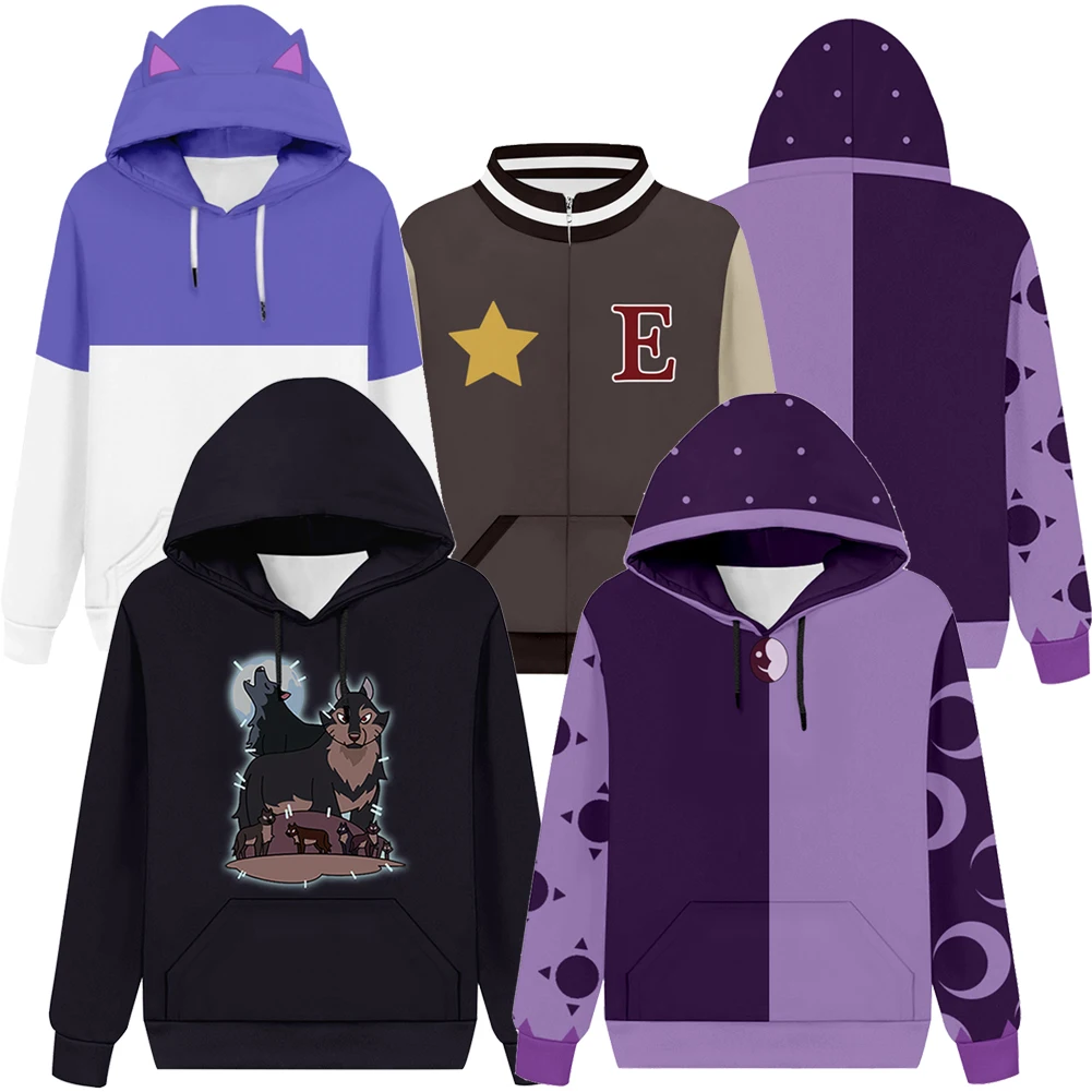 Fantasia niños niñas Luz Noceda Cosplay Sudadera con capucha Tops dibujos animados casa de búho Disfraz mujeres fantasía Halloween carnaval ropa