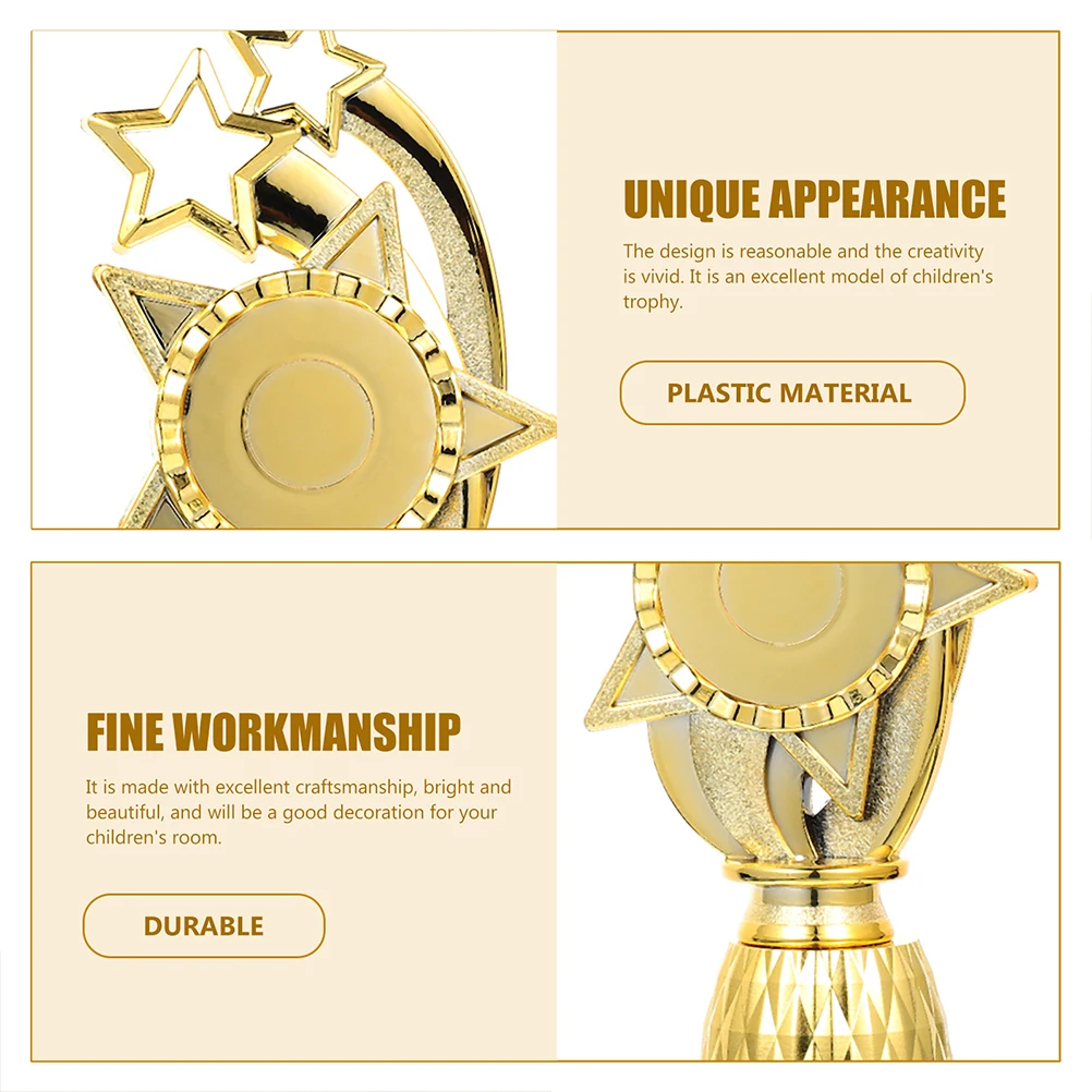 

2 Pcs Miniature Trophy Awards Bulk Plastic Rewards Winner Competition