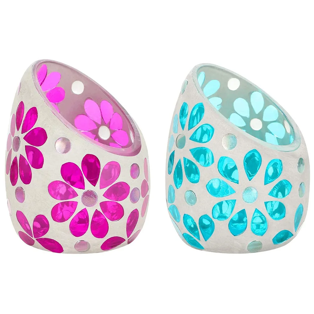 

2Pcs Aroma Candleholders Premium Glass Creative Design Home Decoration Wedding Banquet Dining Table Romantic Glass Candlestick