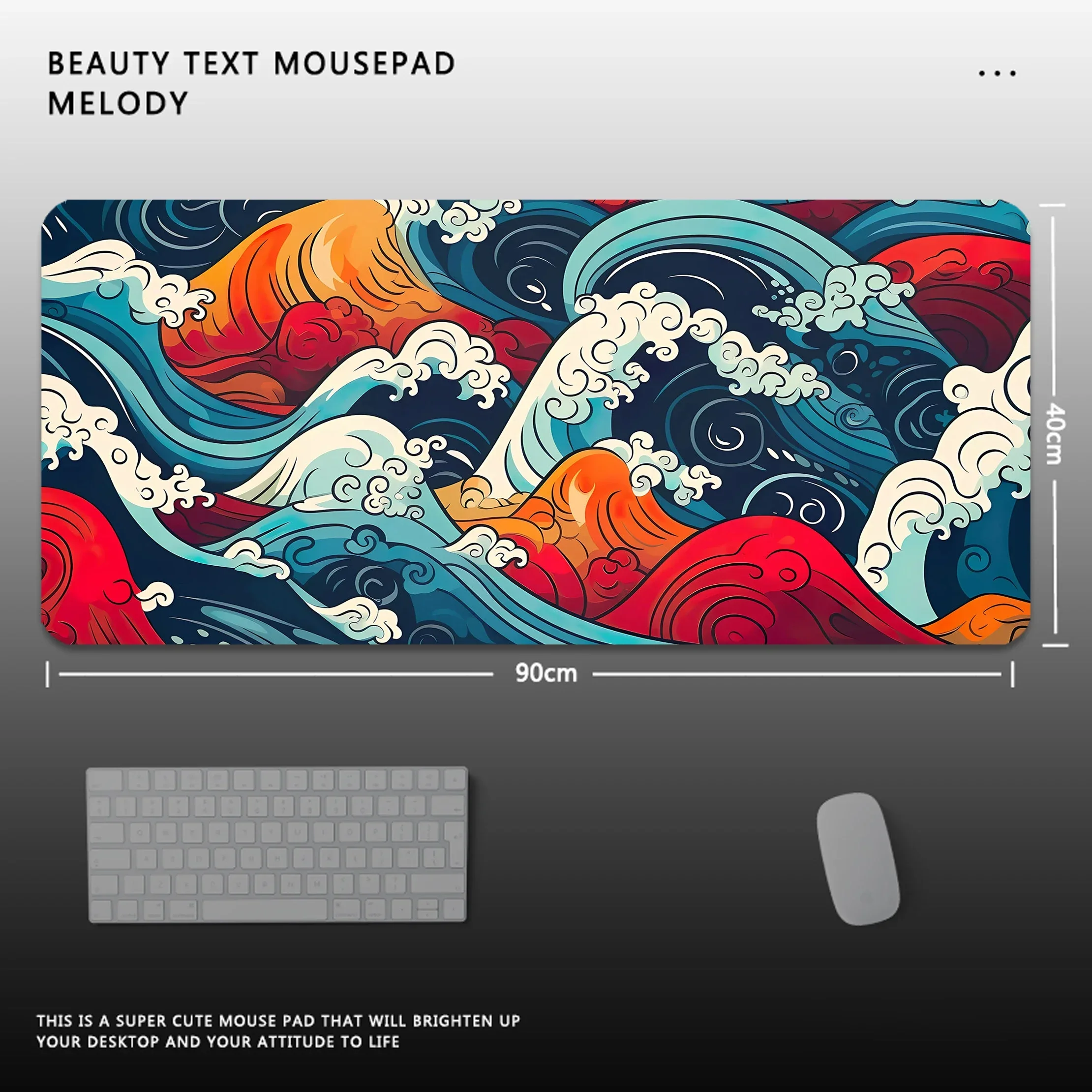 

Great Wave Gamer XL Mouse Pad Home Custom Computer keyboard pads Desk Mats Extended Gamer Office Rubber Anti-slip Soft Table Mat
