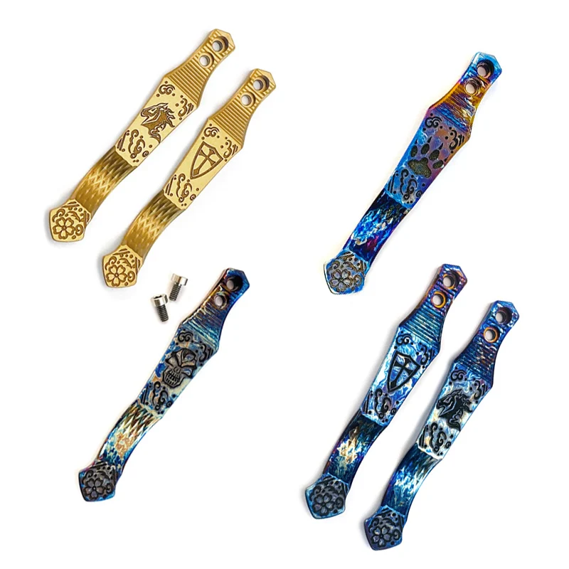 

5-местный титановый карманный зажим для ножей с ЧПУ для ножей Rick Hinderer XM18 XM24, крестообразный/головок лошади/караратор/когти