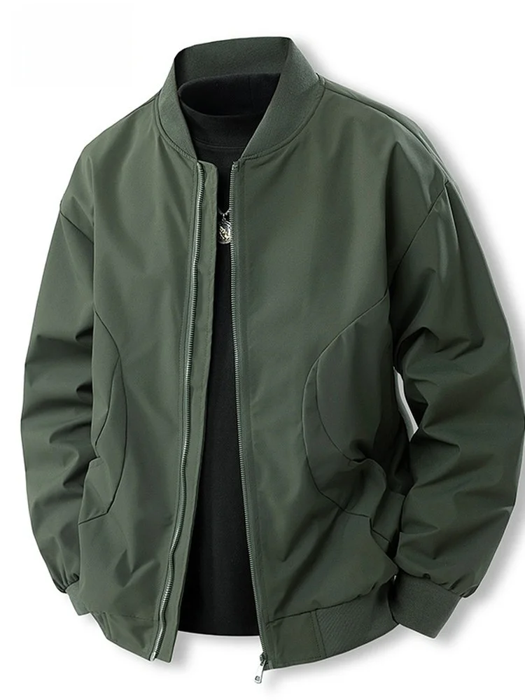 

TUCANO Woodpeer ort Casual Baseball Collar Jaet Spring Autumn Workwear Large Size Pilot Adstrative Faion Outerwear