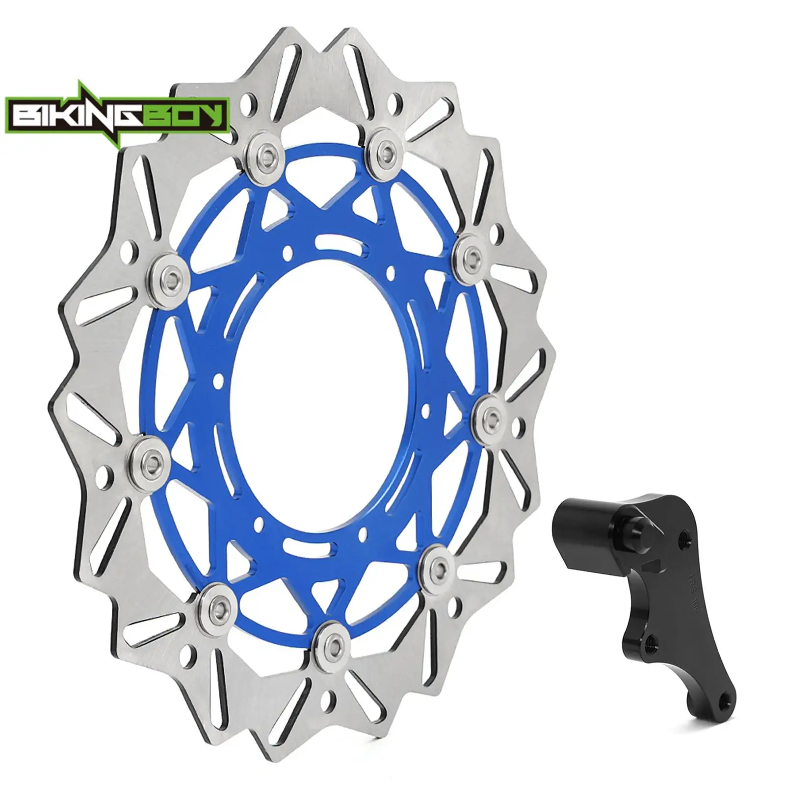 WR250F 20-25 WR450F 19-25 YZ250F YZ450F YZ250FX YZ450FX 16-25 YZ125 YZ250 17-25 23 320mm Front Brake Disc Disk Rotor + Bracket