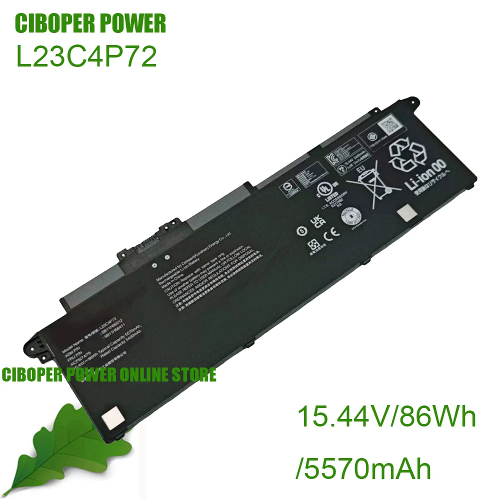CP Laptop Battery L23C4P71 L23C4P72 L23M4P70 L23B4P70 L23L4P70 52.5Wh/86Wh For Lenovo T16 Gen3 Series Notebook