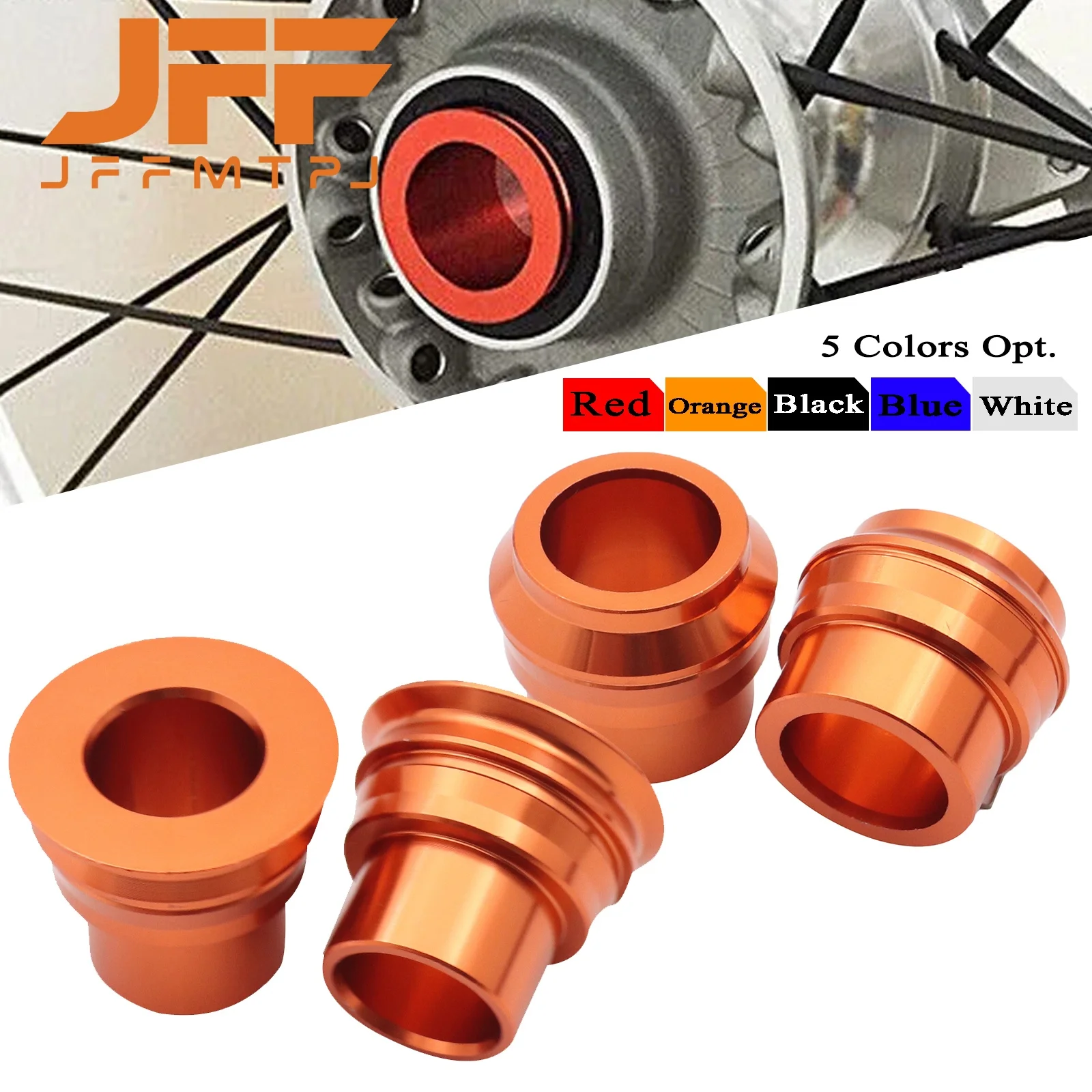 오토바이 CNC 전방 후방 휠 액슬 허브 스페이서 KTM EXC EXCF EXCW XCW XCFW 125 150 200 250 300 350 400 450 500 530 2008-2023