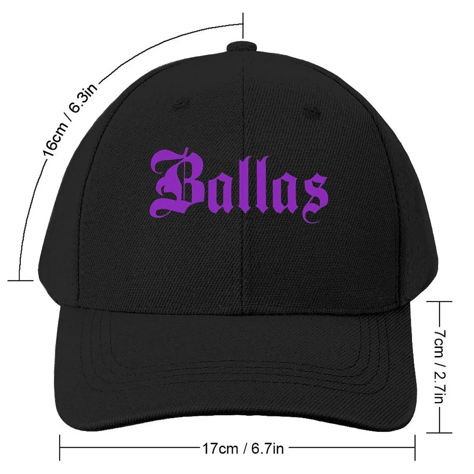 Ballas Logo San Andreas Baseball Cap fashionable western Hat Luxury Man Hat Thermal Visor Women Hats Men's