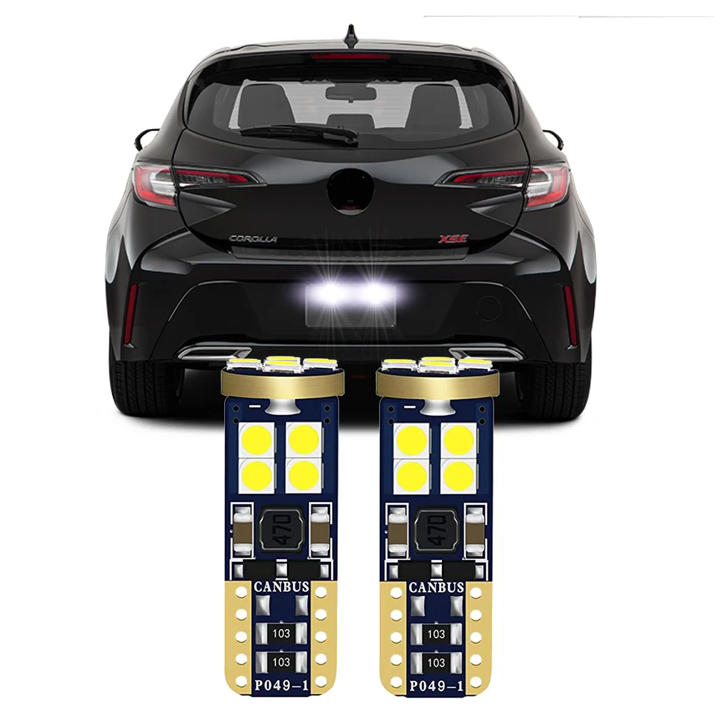 

2Pcs Canbus LED License Plate Light Bulbs For Toyota Corolla Hatchback 2019 2020 2021 2022 2023 2024