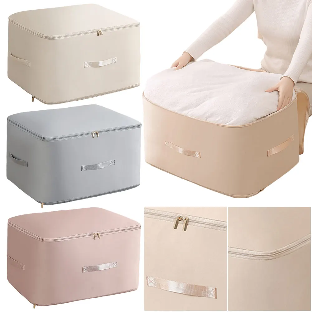 Space Saving Self Compression Organizer Compression Packing Cubes Blanket Storage Bags for Clothing Comforter Blanket Bedding