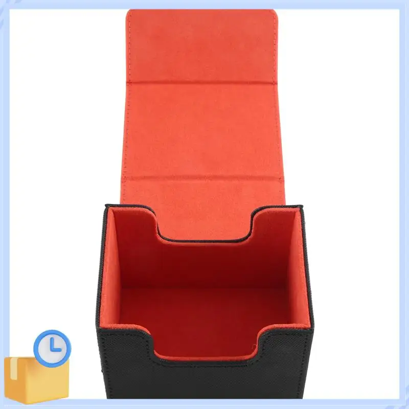 Popular 1 Piece Trading Card Deck Box Card Organizer Protectors Container For 100+ Cards Orange