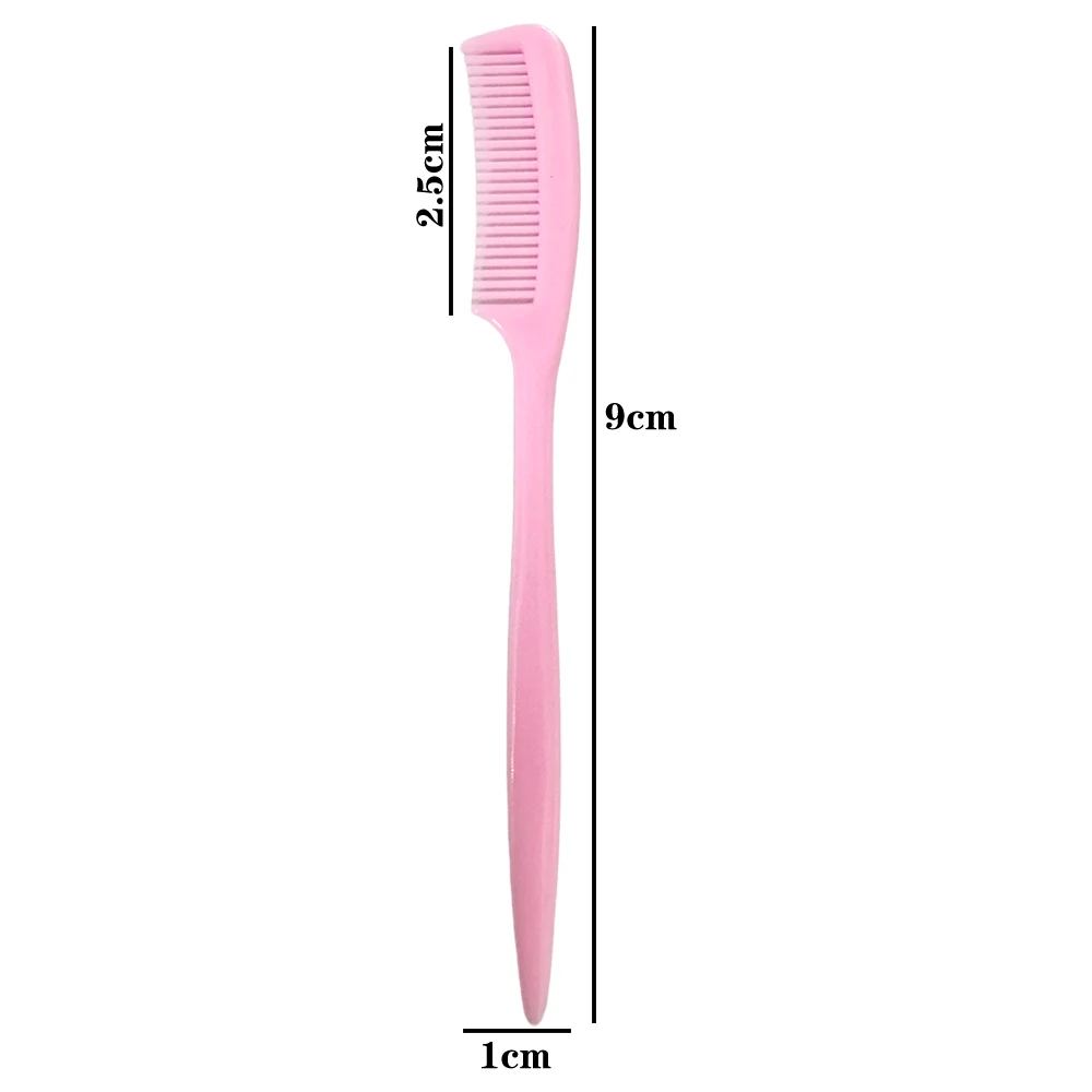 100 Pcs 9 CM Cute Plastic Comb For 11.5 Inch Doll Eyelash Eyebrow Comb for BJD Doll Mini Comb 1/3 1/4 1/6 1/8 Doll Decorations