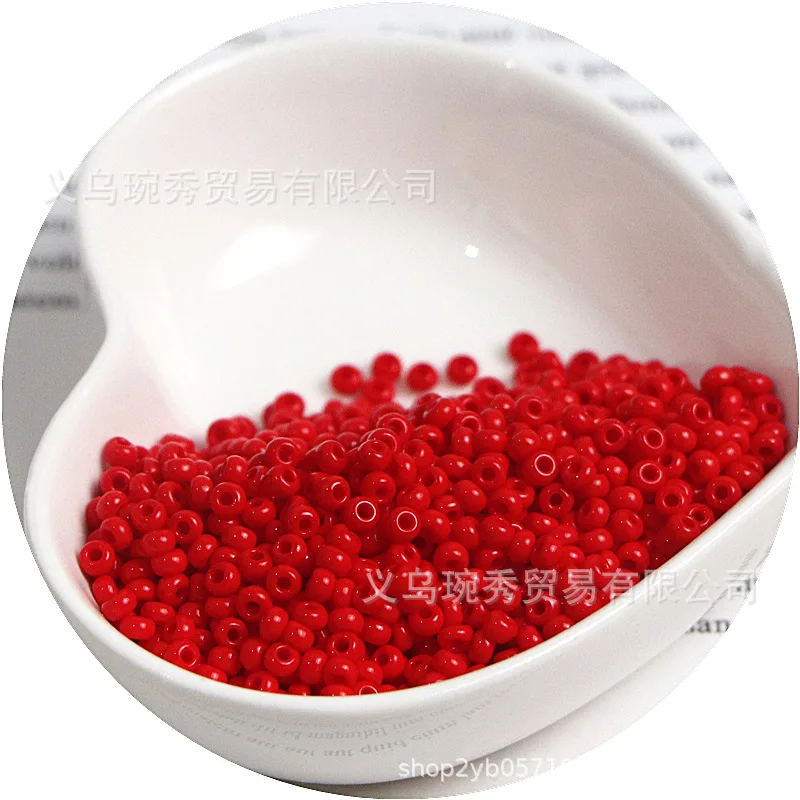 Cuentas de arroz de cristal de color natural checo Preciosa de 2/3/4MM, no se desvanecen, pintura al óleo de color sólido, cuentas de porcelana hechas a mano DIY