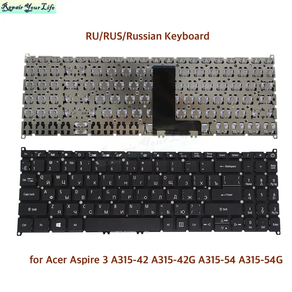 BR Brazil RU Russian Keyboard For Acer Aspire 3 A315-42 A315-42G A315-54 A315-54G N17P4 N19P4 N20C5 Brazilian Laptop Keyboards