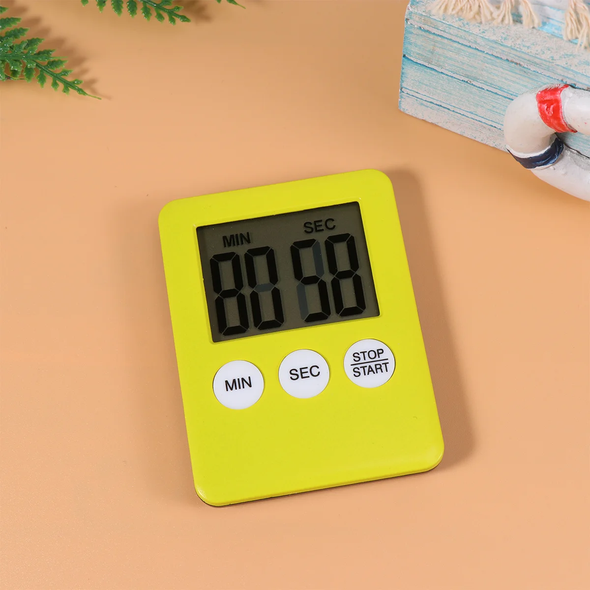 

2Pcs Kitchen Digital Timer Portable Simplicity Training Timer Home Baking Cooking Time Recorder Button Included