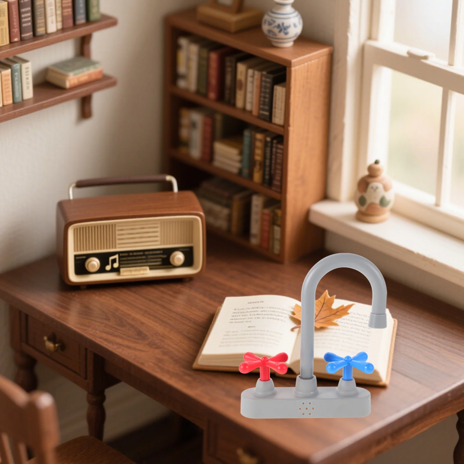 2Pcs Kitchen Faucet Simulation Playset Replacement Pretend Sink Faucet Accessories for Kids Kitchen Play Accessories