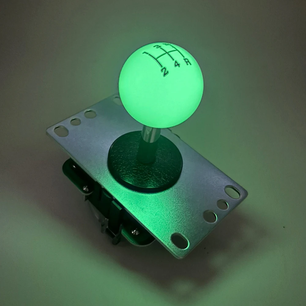 

Sinoarcade Fluorescence GEAR SHIFT Topball Top ball Battop Handle Replacement for Sanwa Joystick Seimitsu Pro Edition Joystick