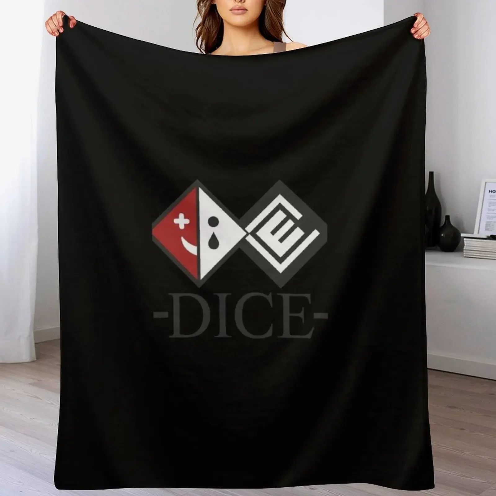 

DICE Throw Blanket Shaggy Kid'S bed plaid Bed linens Blankets