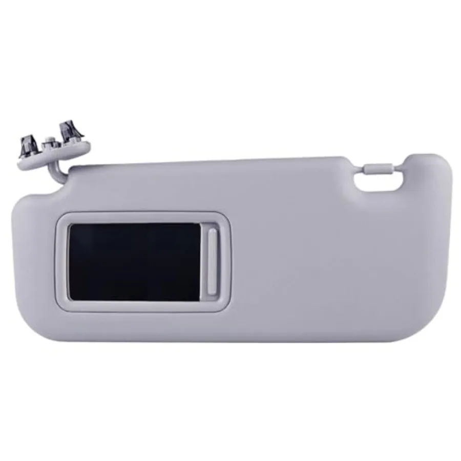 

Sun Visor Driver Side Compatible with Toyota Yaris 2007-2011 Front Left with Makeup Mirror 74320-52810-B0 7432052810B0 Gray