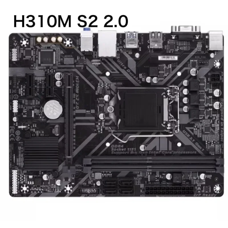 

Для Gigabyte H310M S2 2,0 материнская плата 32 ГБ LGA 1151 DDR4 Micro ATX материнская плата 100% протестировано, ОК, полностью работает, бесплатная доставка