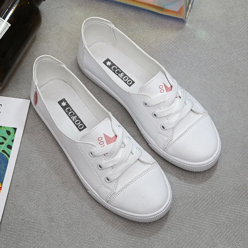 New Light -mouth White Shoes Female Cloth Shoes leisure Korean Women Flat Shoes Ladies Shoe Soft Breathable Zapatos Para Mujeres