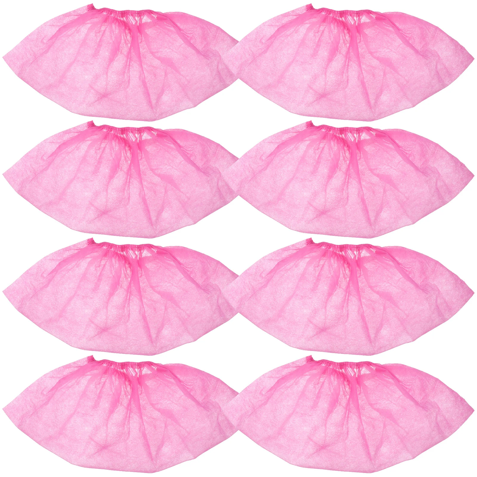 100 個防塵不織布使い捨て靴カバー弾性バンド通気性軽量滑り止め靴カバー仕事や家庭用