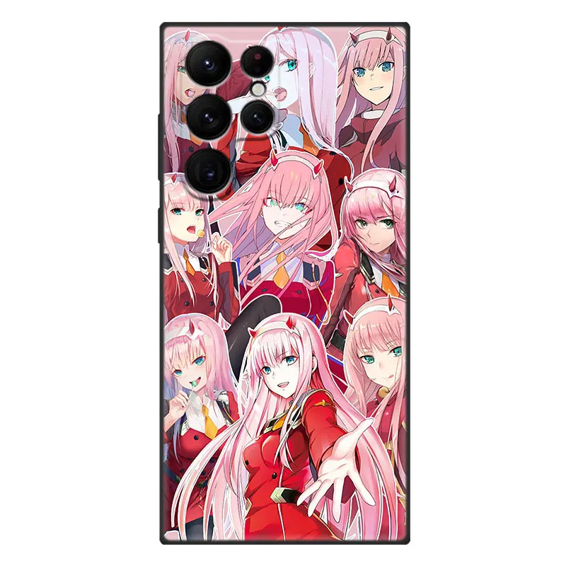 Anime Zero Two Darling in the FranXX Case For Samsung Galaxy S23 S22 S21 Ultra S20 FE 5G S10E S10 Lite S9 S8 Plus S7 Edge Cover