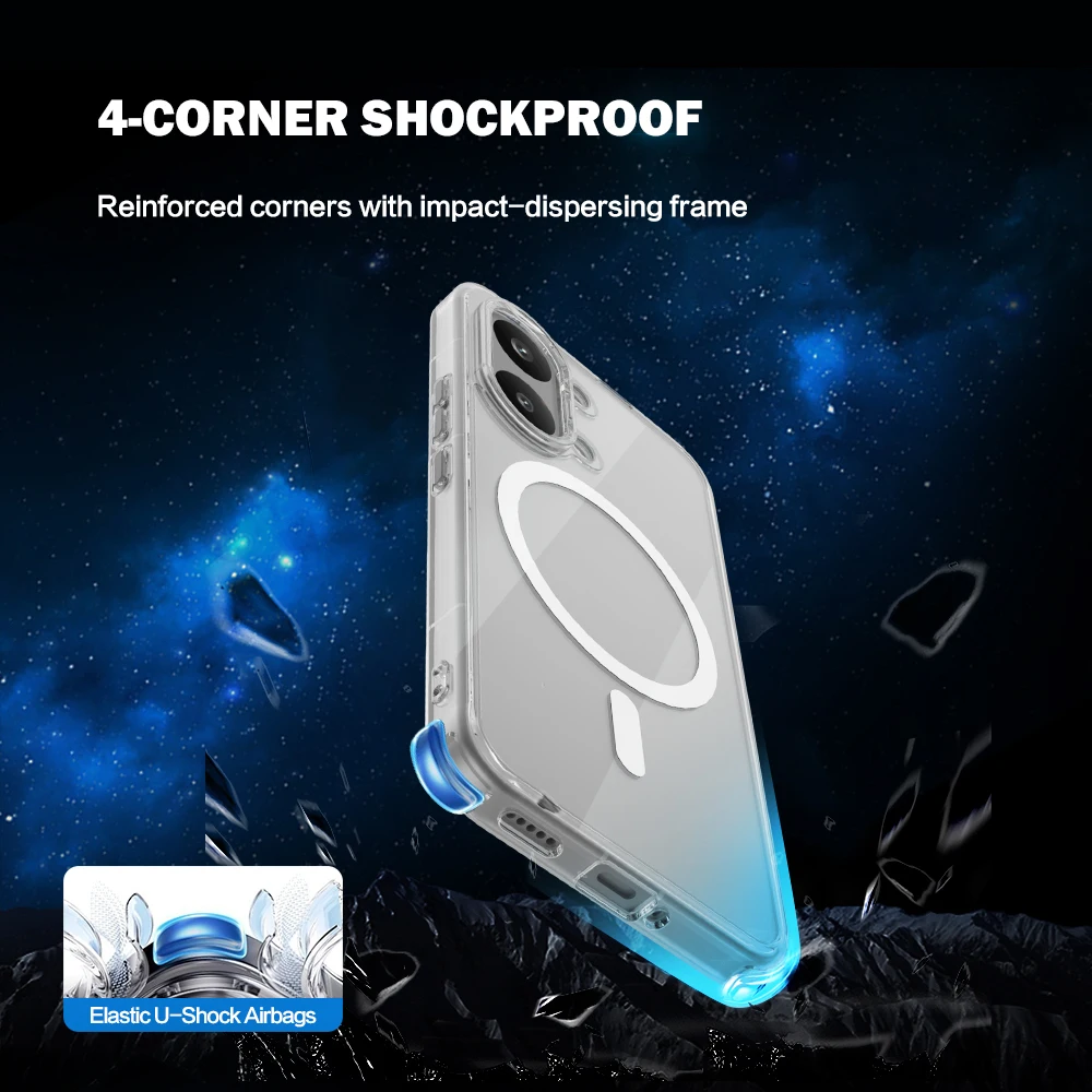 Für Poco X8 Pro Max Hülle Magnetische Hartabdeckung TPU+PC Klare Sturzsichere Handyhülle Für Poco X8 Pro Max – Detail 3