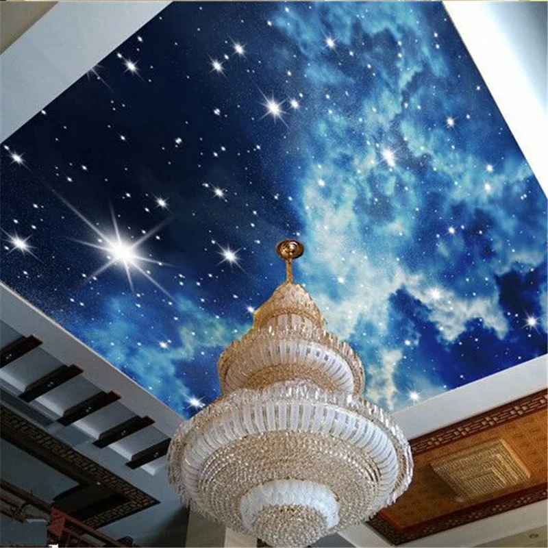 

beibehang Star Nebula Hotel, ресторан, спальня, диван, телевизор, фильмы, бесшовные настенные панно, шелковая ткань, тканевые картины, papel de parede