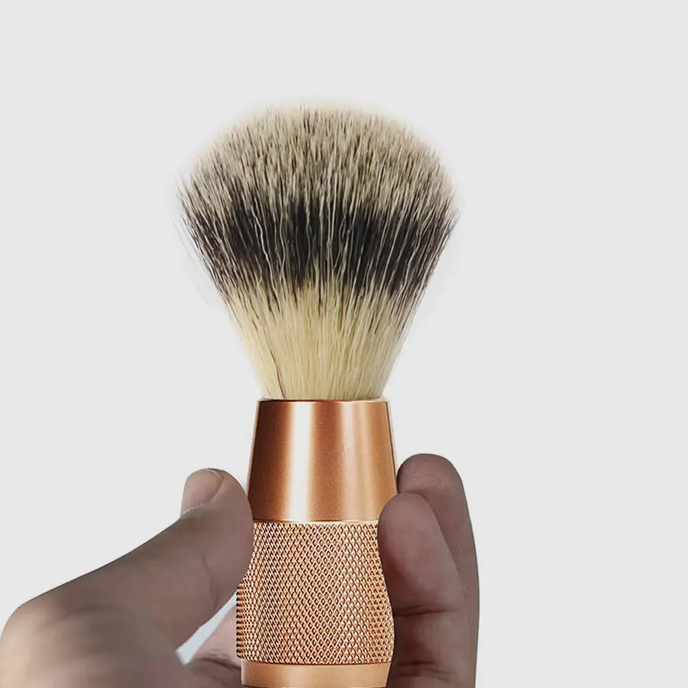 Portable Men Shaving Beard Brush Soft Bristles Mustache Grooming Tool Small Lightweight Travel Use Beard Brush