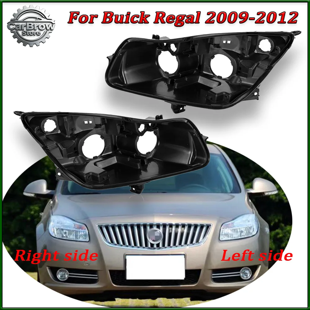 

Задний черный корпус фары для Buick Regal 2009-2012, замена основания фары, корпус фары в сборе