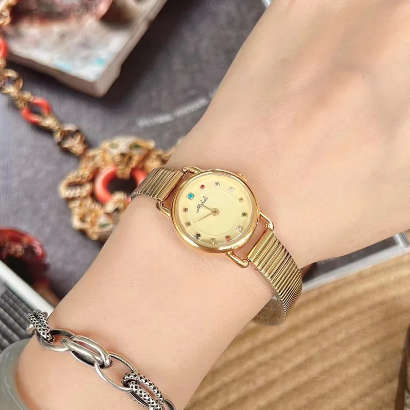여성용 우아한 클래식 레트로 스타일 시계, 트렌디하고 심플한 자동 방수 쿼츠 시계, 생일 선물, 신상