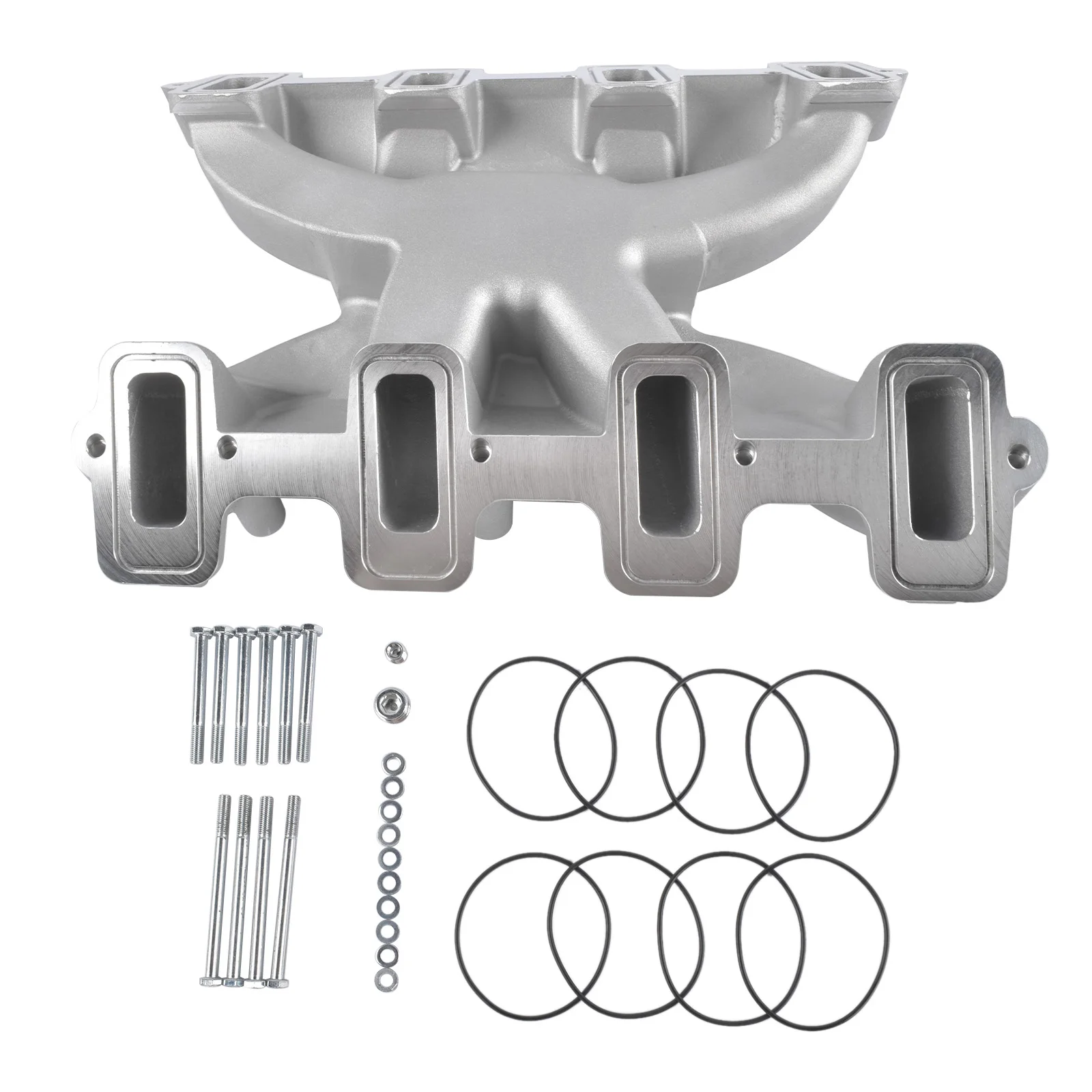 Dual Plane Carbureted Intake Manifold ā Satin Finish for GM LS1 / LS2 / LS6 5.7Lā6.0L LS Engines 5