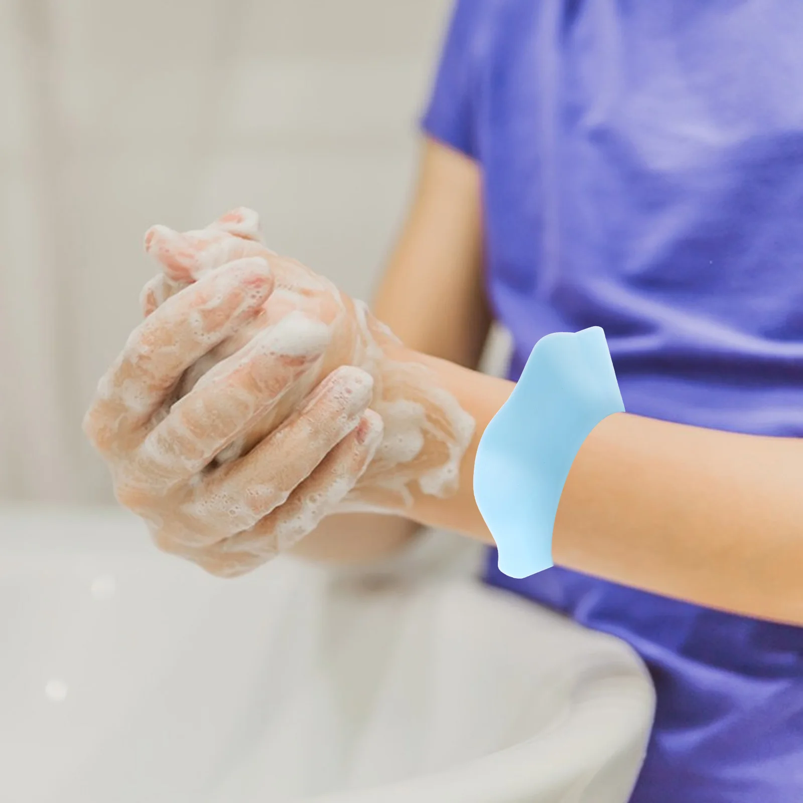 

3Pairs Reusable Wristband for Face Washing Anti-Damp Cuff Band Spa Skincare Makeup Shower Home Use Flexible Comfortable Elastic