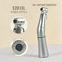 Dental Reduction Low Speed Handpiece 20:1 Contra Angle Led Fiber Optic For Dental Surgery Implant External Water spray S201XL