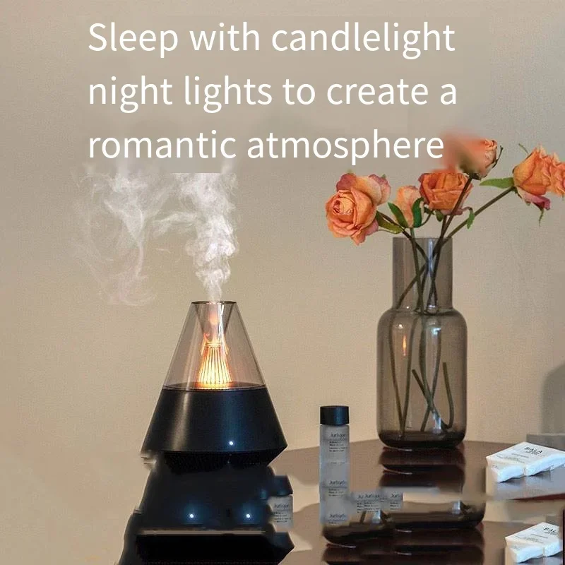 

Portable Essential Oil Diffuser USB Air Humidifier Night Light Cold Fog Maker Spray, Suitable For Birthday Gift Remote Control