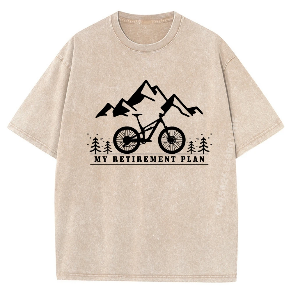 

Горный велосипед, мой план на пенсию, горные байкерские рубашки MTB, футболка с графическим рисунком, винтажные потертые топы и футболки с принтом