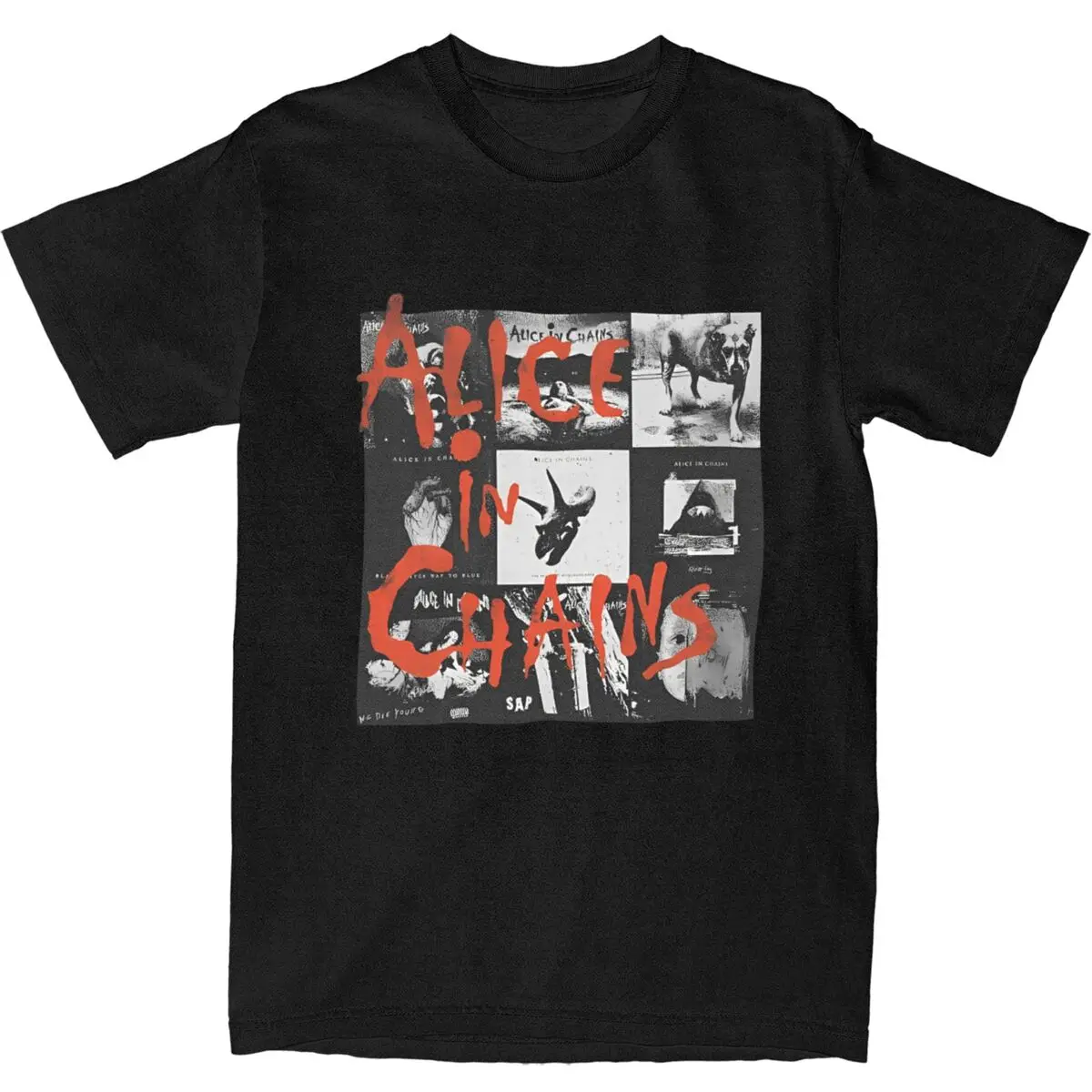 

Vintage T Shirt Alice In Chains Cotton T-Shirts Music Band Poster Trending Tee Shirt for Men Summer Awesome Short Sleeve Tops