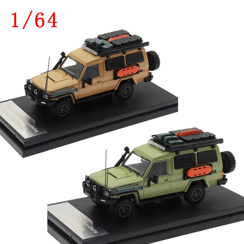 Diecast 1/64 Scale Model Car Land Cruiser LC78 AM Alloy Car Model J70 Land Cruiser Play Vehicles Toys for Boys Original Box