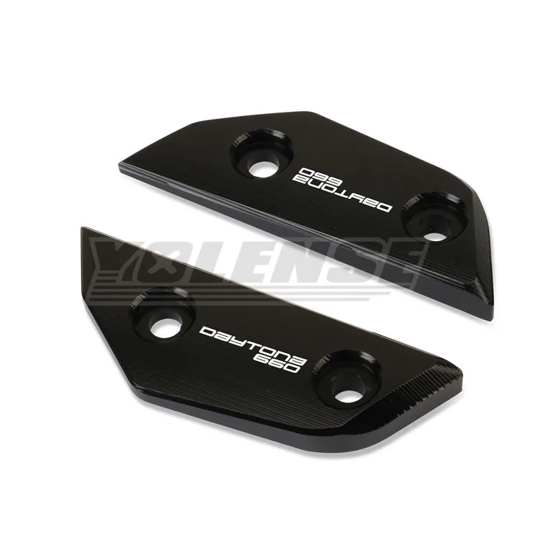 اكسسوارات الدراجات النارية مرايا الرؤية الخلفية مقعد غطاء الزخرفية مرآة قاعدة بين قوسين صالح ل DAYTONA 660 Daytona 660 2024