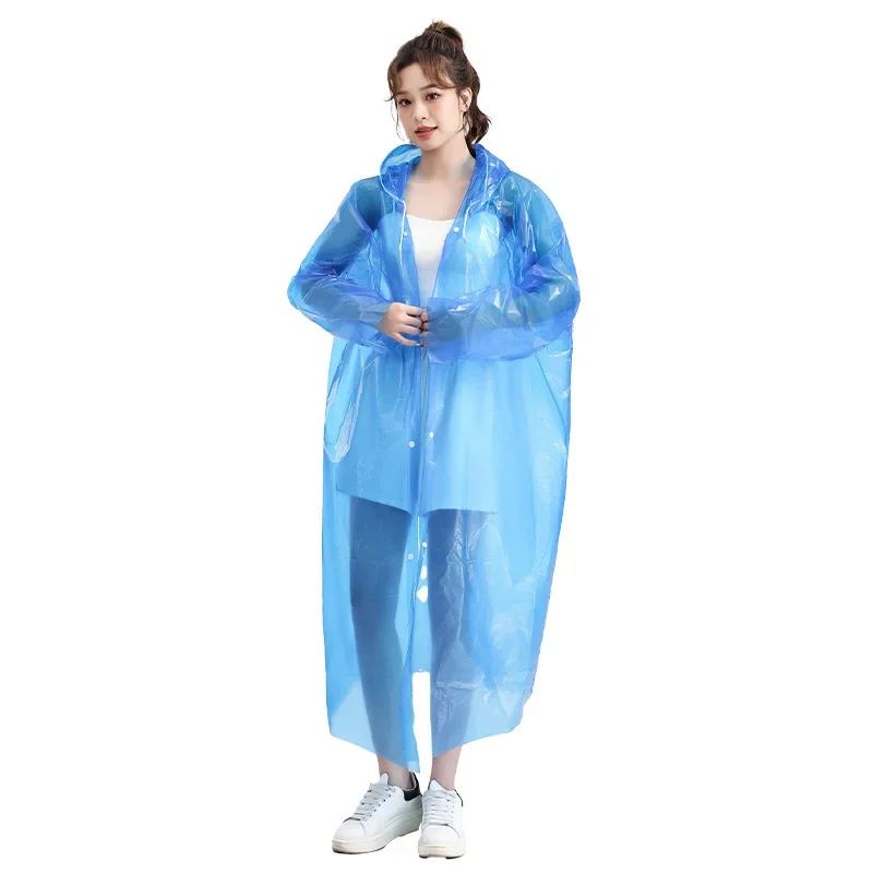 Disposable Raincoat Thickened Extended proof Rain Adult Size Large Extended Card Disposable Rain coat  rain coat women