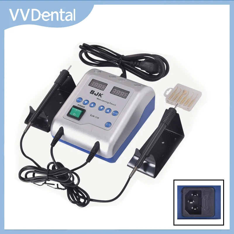 

Dental Electric Waxer Carving Knife Machine With Double Wax Carving Pen and 6 Wax Tip for Dental Lab Equipment