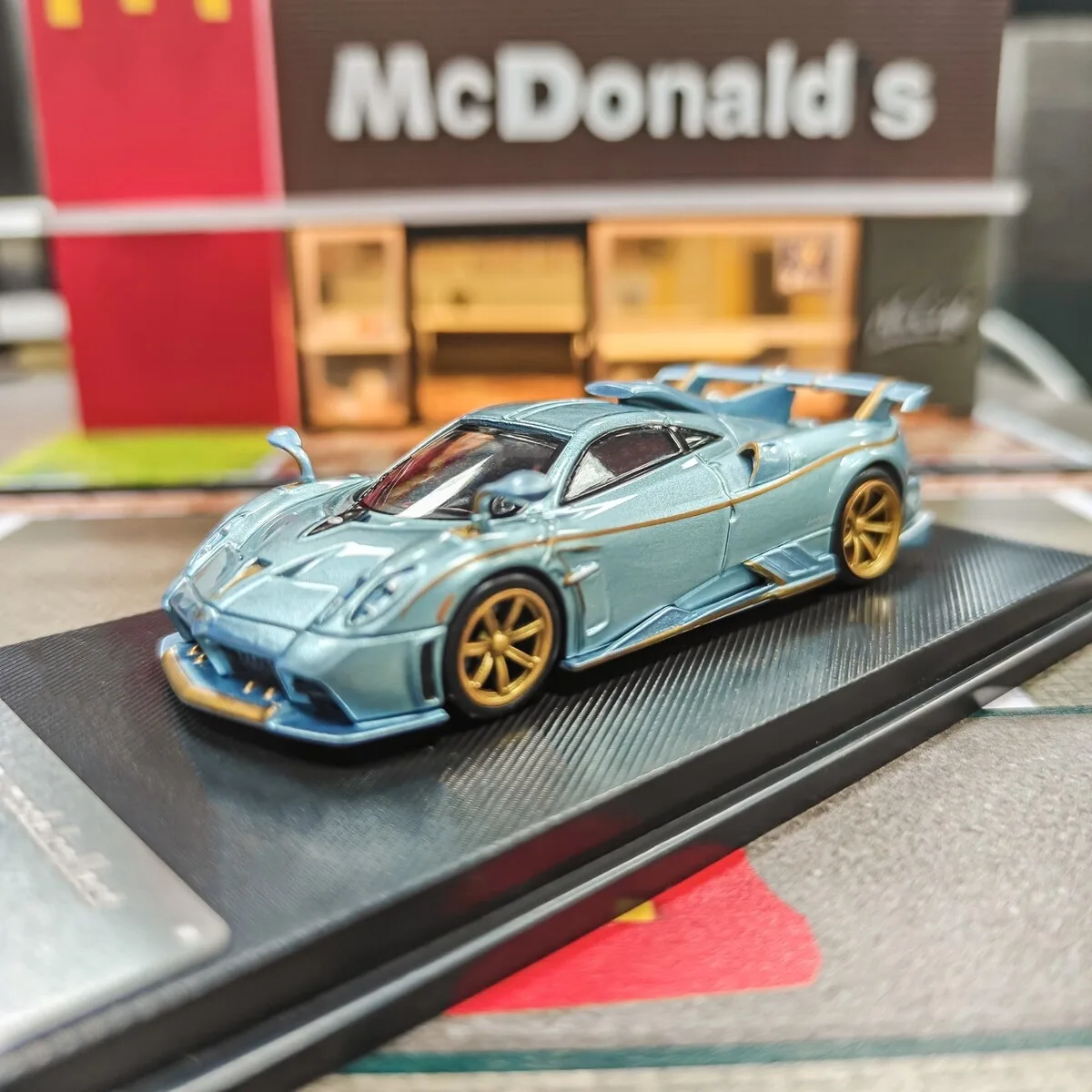 

MC Model 1/64 Imola Light Blue Super Racing Sport Diecast Car Model
