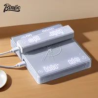 BINCOO LED Intelligence Wireless Bluetooth Electronic Coffee Scale Multifunctional Kitchen Timer Scale 3kg/0.1g Espresso Scale