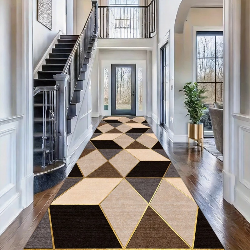 

Light Luxury Long Corridor Carpet Non-Slip Washable Aesthetic Home Decoration Runners Rugs for Stairs Passageway Hall Doorway