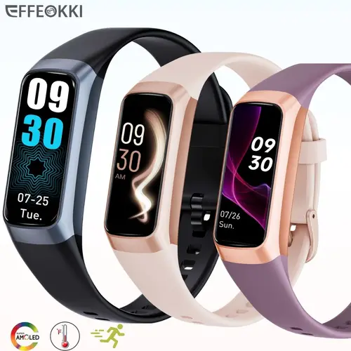 Amoled reloj inteligente Smartwatch banda mujeres hombres ritmo cardíaco oxígeno en sangre impermeable conectado pulsera inteligente deporte Fitness Tracker