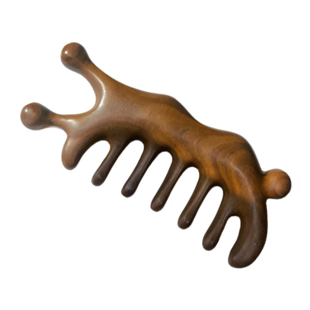 

Sandalwood Wooden For Massage Scalp Massager Wide Tooth Treatment Durable Hair Care Comb Scalp Caring Comb Wood Massage Tool For