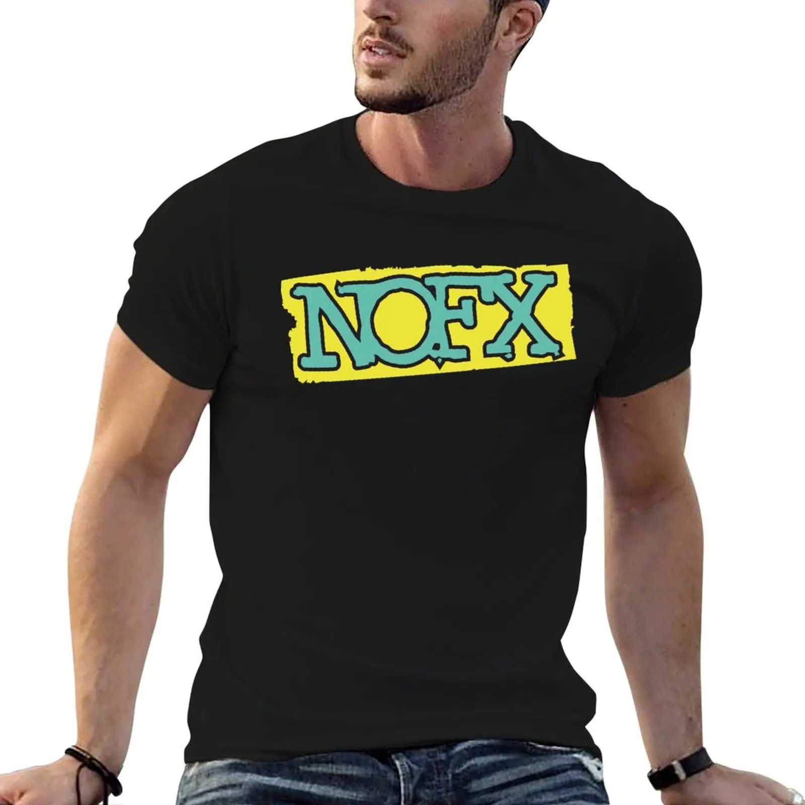 

man cotton classic nofx logo t T-Shirt cotton t shirt for funny 100 percent shirts