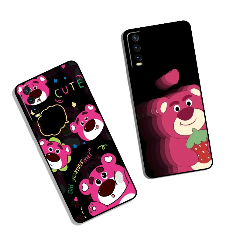 Vivo S16 S17 S19 Pro V2025 v40 Lite Y200 Y300 Strawberry Bear Creative design phone case