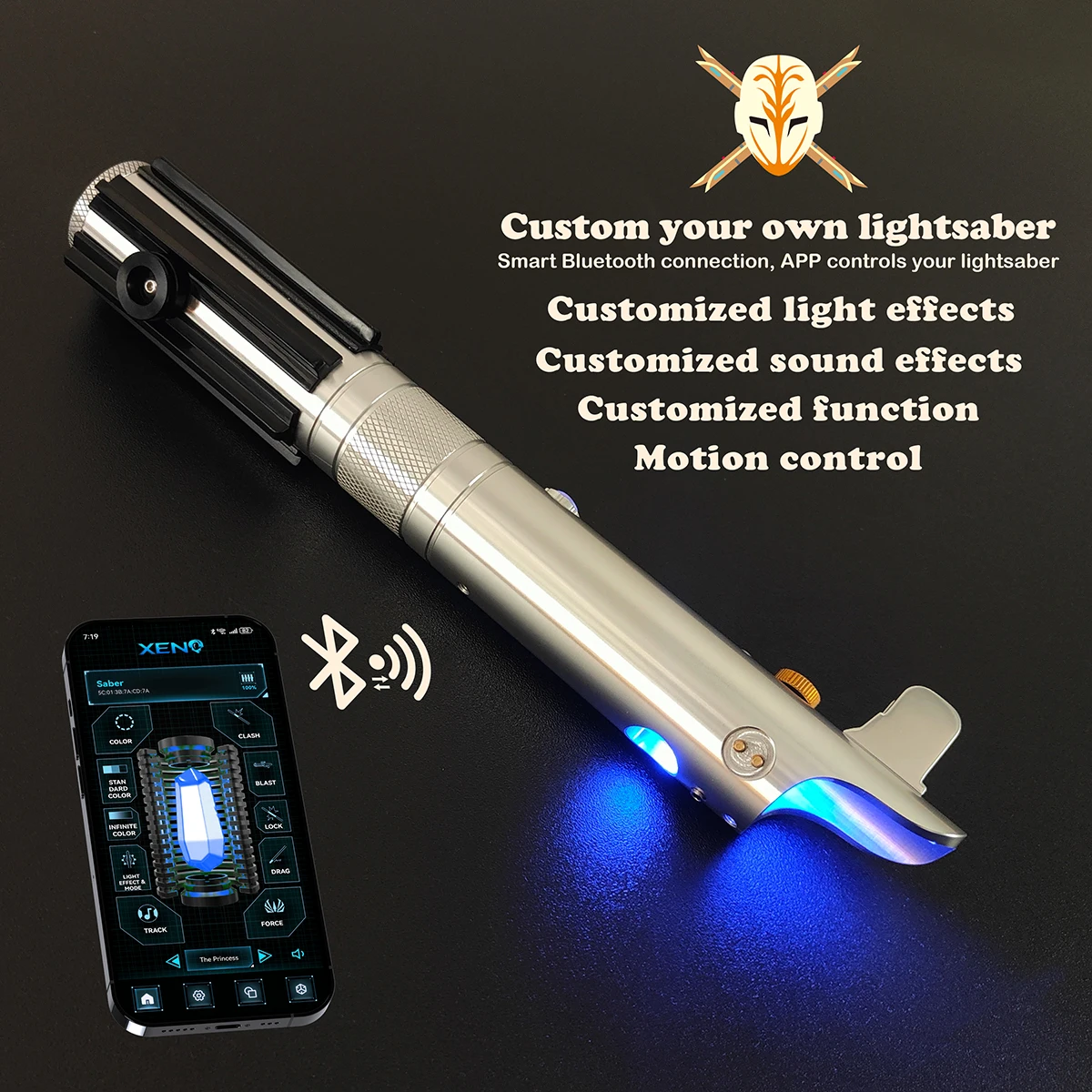 

Lightsaber Neopixel Jedi Laser Sword Metal Hilt Heavy Dueling Sensitive Smooth Infinite Changing Hitting Sound LTG Light Saber